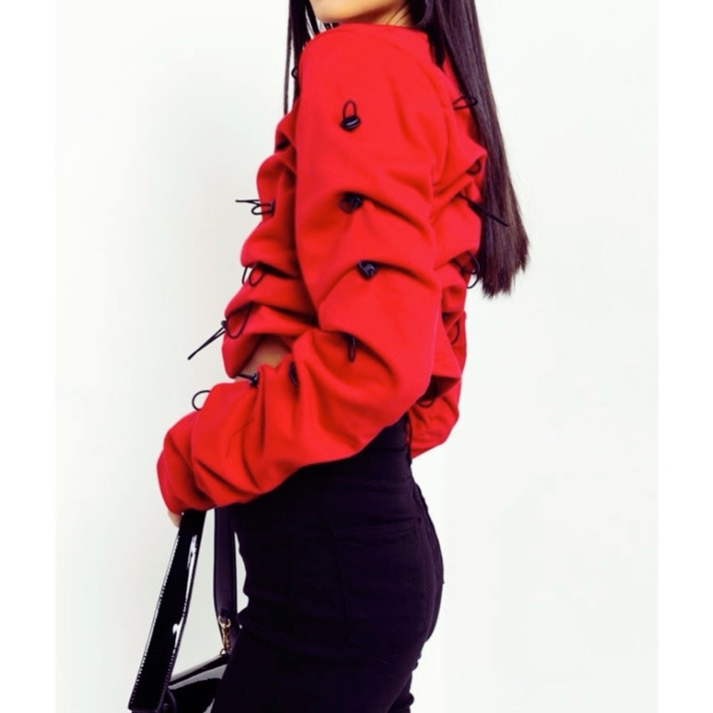 Stacked To Filth Drawstring/Toggles Sweatshirt - Picture 8 of 8